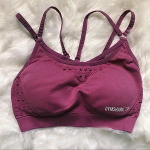 *GYM SHARK Energy seamless sports bra (DUSTY PINK)